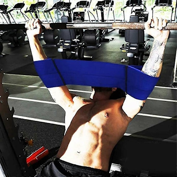 Benkpress med vektløftingstrening for styrkeøking - perfekt for push-ups Blue M