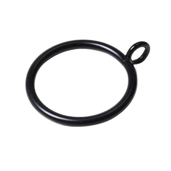 38mm Gardinringar Metall Öljett Draperiringar för Kök Sovrum-Perfet Black 40pcs
