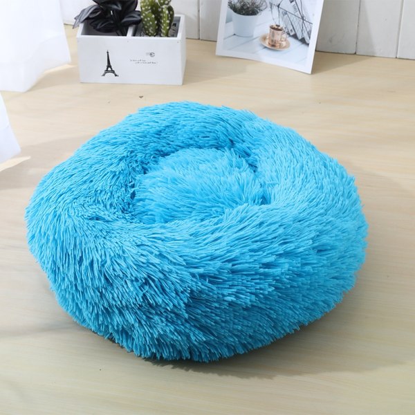 Rund plys dyrenest - Perfet blue Outer diameter 60cm