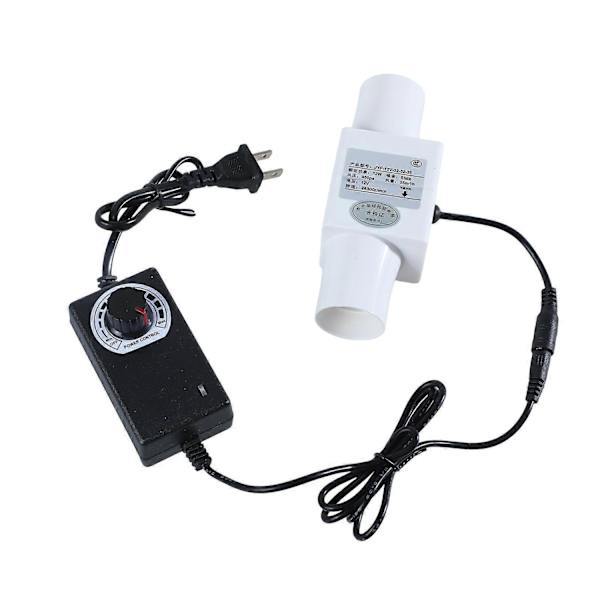 Inline Kanalventilator med Variabel Hastighedsregulator 12V Ventilationsudsugningsventilator Rørventilator til Luftvarme Køleforstærker-Perfet 32mm