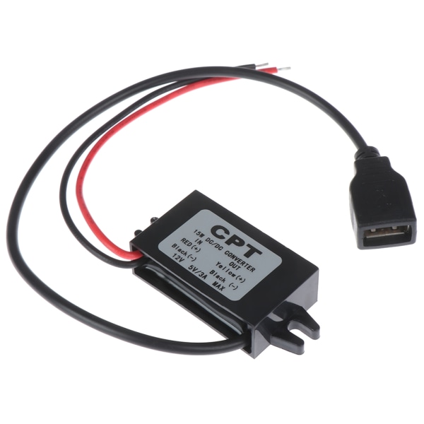 1 kpl USB 12V - 5V DC/DC jännite Step-Down power - Perfet