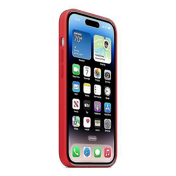 Silikonskal Kompatibelt med Iphone 14pro-Perfekt Red