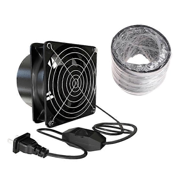 Ventilationsfläkt Kanal Luftventilation Fläkt Fönsterutsug Toalett Kök-Perfekt 8m