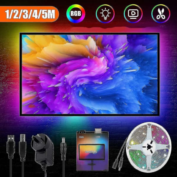 Ambilight USB LED-strip Dator PC Dream Screen Bakgrundsbelysning (Storlek: 5m) - Perfet