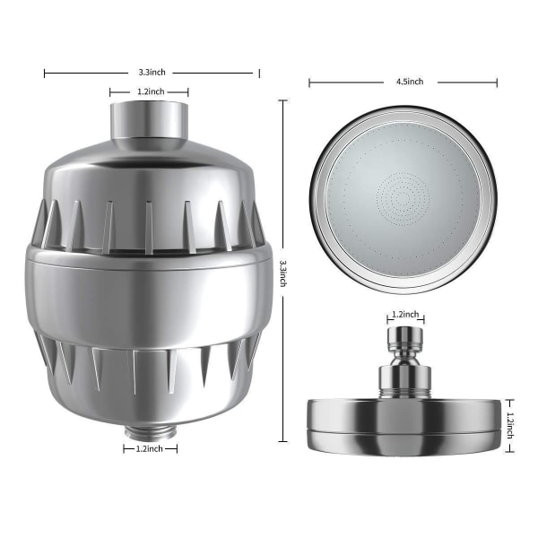 Duschhuvud Set 18-stegs filter Duschhuvudsfilter - Perfet