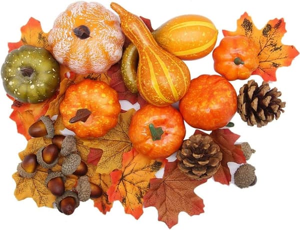 50 Thanksgiving Kunstig Gresskar Hjem Dekor Sett $50 - Perfekt