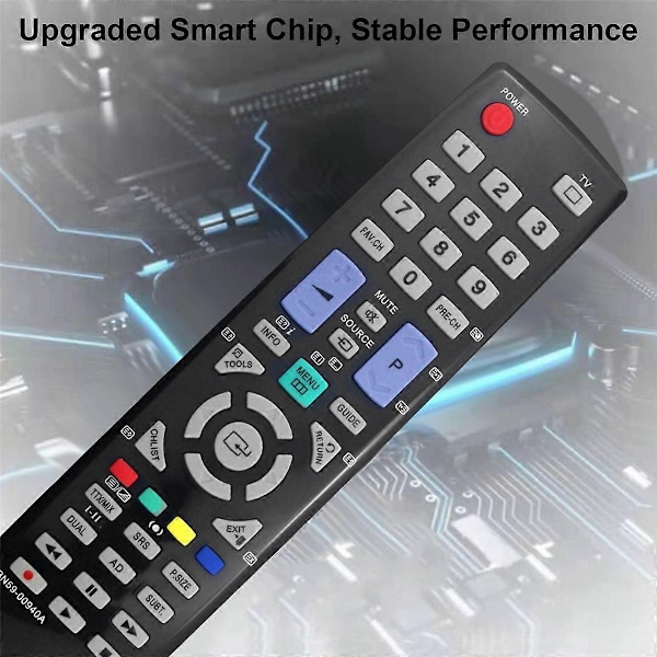 Ersättningsfjärrkontroll BN59-00940A Kompatibel med Samsung LE32B530P7N/32B530P7W-Perfet