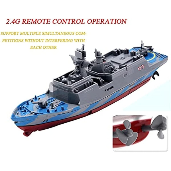 Aoopoo Remote Control Warship Navy Battleship Rc Aircraft Carrier Military Ship Boat Model Speedboat Water Lelut (lentokone - Perfet Escort Boat - Silver