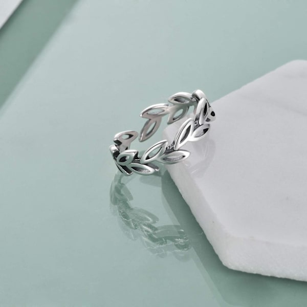 ringer kvinner,Justerbar Bladring Oliven Delt Ring Dame Menn - Perfet