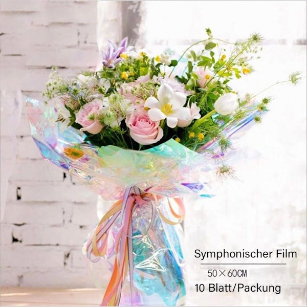 Symphony Foil Rainbow Foil Cellofan DIY Lollipop Flower - Perfet