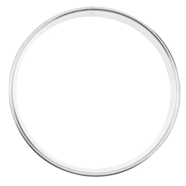 Pizzaring Pizzasåsningsring Hemmaanvändare 9 Tum Silverfärg Bakning 1-pack-Perfet