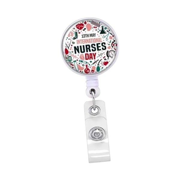 Sygeplejerske Badge Reel Holder Sygeplejerske Badge Clips, Teleskopisk Tilbehør Letvægts Sygeplejersker Uge Gaver til Kvinder-Perfet style C 0