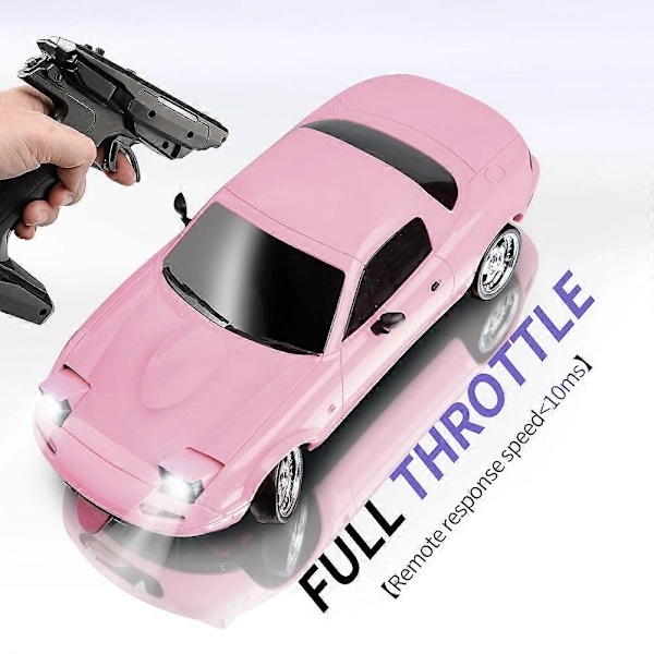 1/18 Modell 2.4G 2WD ESP Gyro Full Size Kontrollmodell RC Driftbil - Perfekt Light Pink 150X50CM