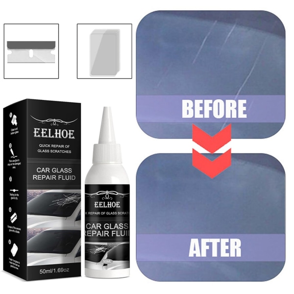 bilfönsterglas Spricka Chip Resin Vindruta Reparation av vindruta - Perfet 2 PCS