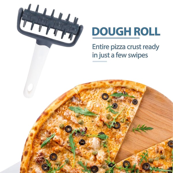 Pizza Pai Deig Roller Pizza Puncher, Cake Pai Pizza Brød Deig Krukke Puncher 2 deler - Perfet