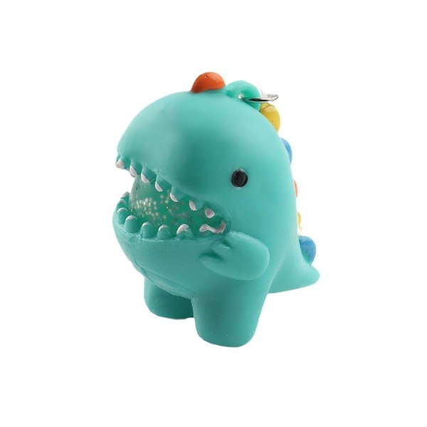 Dinosaur Squishy nøkkelring leketøy Stress Relief Toy - Perfekt blue  onesize