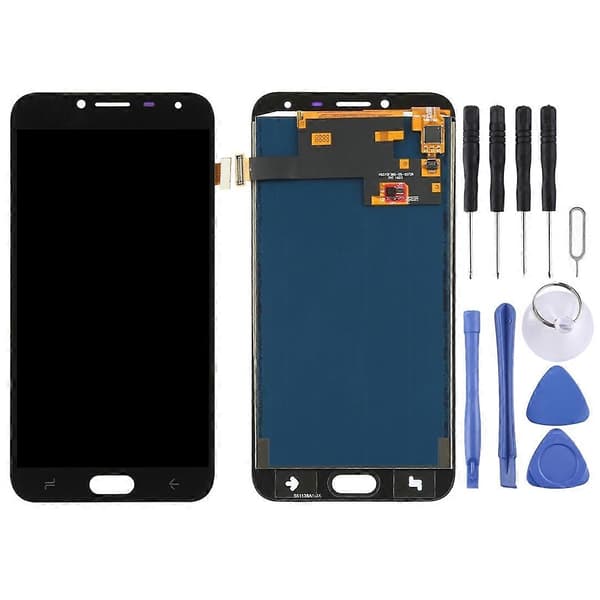 TFT LCD-skärm kompatibel med Galaxy J4, J400F/DS, J400G/DS med digitizer komplett enhet - Perfekt Black