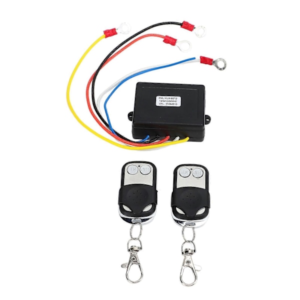 12V 24V Trådløs vinsj fjernkontrollmottakersett Universal for lastebil ATV SUV - Perfet