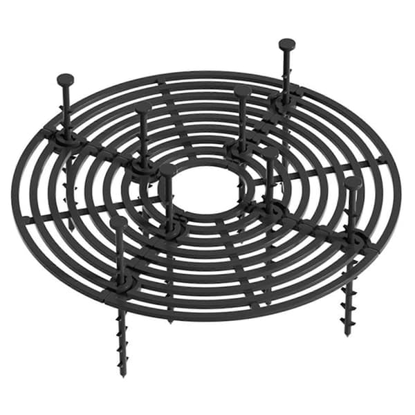 Blomkruka Läcksäker Skydd Universal Justerbar-Räls Halkfri Fast Staket-Perfekt Globe Black Small Size