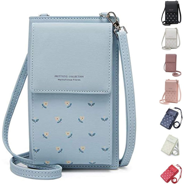 Messenger matkapuhelinlaukku naisille sininen - Perfet blue