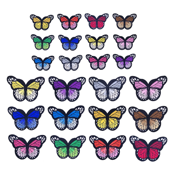 24 osaa Butterfly Iron on Patch Butterfly Iron Patch Sew but - Perfet