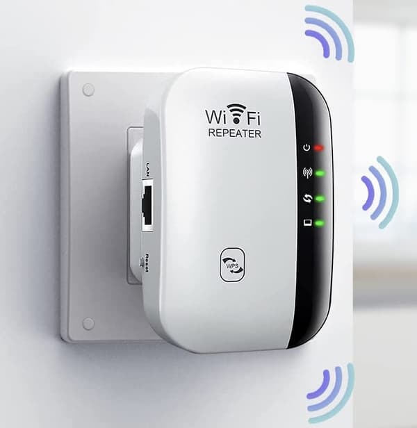 WiFi Forstærker Udvider Rækkevidden - Perfet Vit