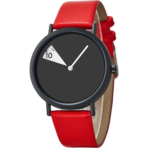 minimalistisk watch med ultratunt läderband Fashion Quartz Creative - Perfet