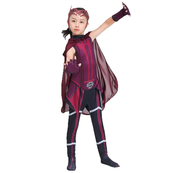 Scarlet Witch Super Hero Halloween Cosplay kostym - Perfet M