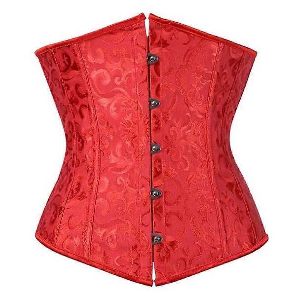 Goottilainen Korsetti Naiset Seksikäs Alavyötärökorsetti Vyötärönkouluttaja Korsetti Muotoilija Pluskoko Corpete Corselet Musta Valkoinen Punainen Sininen S-6xl-Perfet 8063 Red 5XL