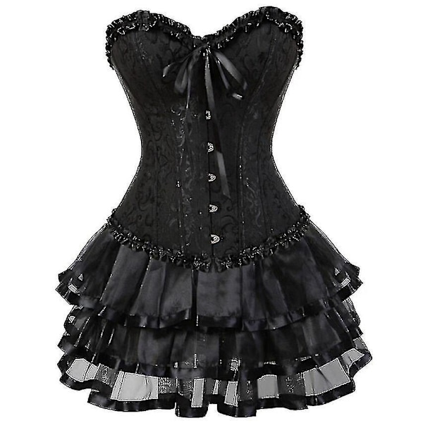 Seksikäs Korsettimekko Naisille Pluskokoinen Kostyymi Yläosa Burleske Korsetti ja Minimekkosetti Tutu Corselet-Perfet only Corset XS