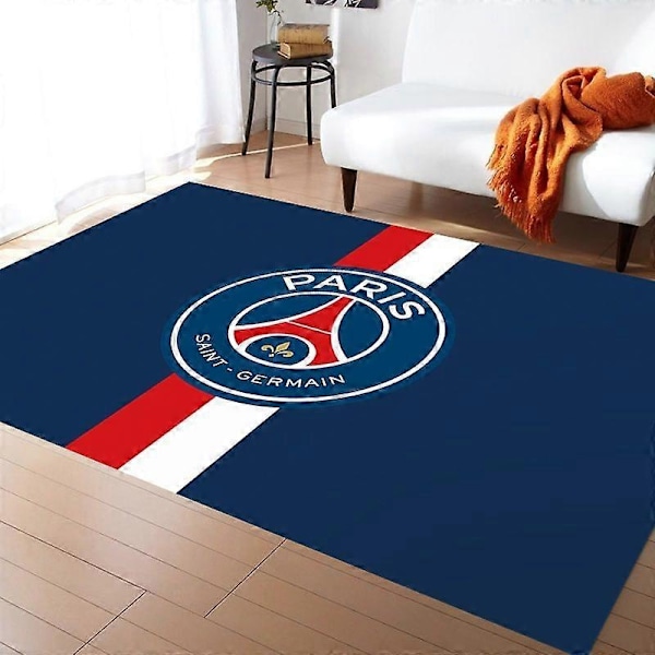 Retro Teppe Fotballklubb Mykt Sklisikkert Svært Absorberende Teppe Egnet for Studierom-Perfekt Paris Germania 100x200cm