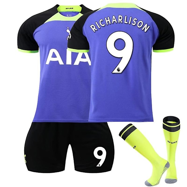 22-23 Tottenhamin set #7 #9 paita aikuisten lasten jalkapallopuku No.9 Richarlyson M