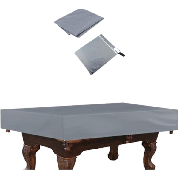Poolbordsskydd, 8ft Poolbord Dammskydd, Vattentätt Utomhus Biljardbordsskydd, Dammtätt Bordsskydd i Oxfordtyg, Rivsäkert Skydd - Perfekt