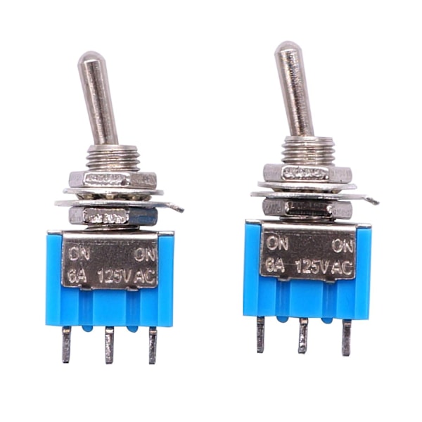 10 kpl SPDT Mini vipukytkin 3-nastainen 2-asentoinen ON/ON Miniatyyri vipukytkin 6A 125V AC vipukytkin - Perfet