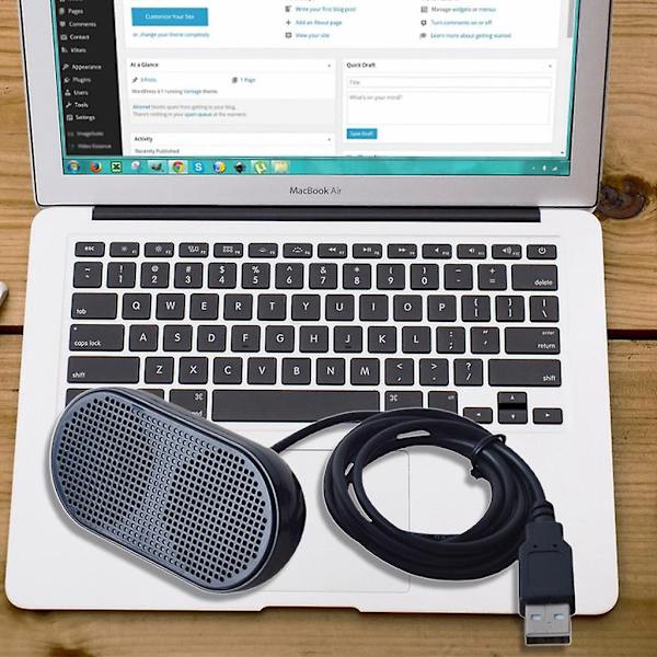 Laptop-högtalare med mikrofon, USB-C-driven, perfekt för hemmet och bärbara datorer