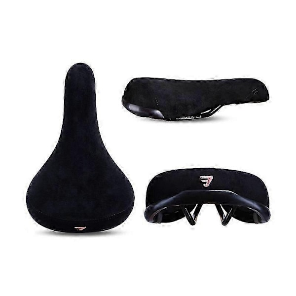 Funsea Polkupyörän Satula Wheelie Musta Logolla Istuin Yhteensopiva Polkupyörien Kanssa Flanellikangas Pyöränistuimet Kirjailtu Logo 8mm Kisko f-Perfet 43092