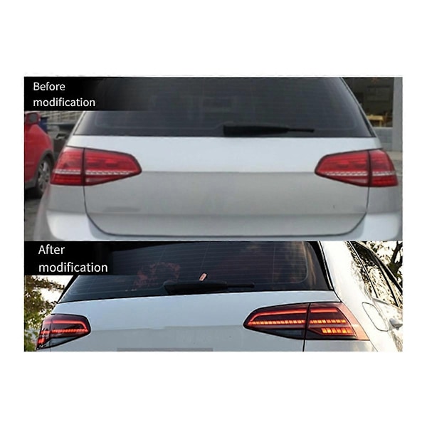 Bil LED Bakljusmontering Bakre Baklampa Kompatibel med Golf 7 7.5 2013-2020 Blinkersljus Backljus Li-Perfet