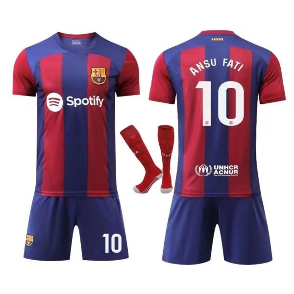 23/24 Ny sæson Hjemme FC Barcelona GAVI no. 30 børneskjorte PEDRI 8 PEDRI 8- Perfet PEDRI 8 20
