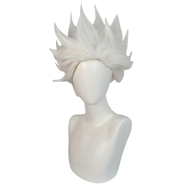 Movie Ursula Cosplay Paryk Hvid Kort Hår til Voksne Kvinder Mænd Halloween Kostume Rekvisitter Cosplay Rollespil Parykker-Perfet