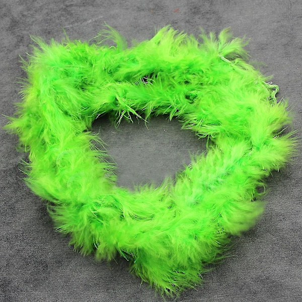 2M Fjerboa Bånd Fluffy Håndværk Kostume Høne Aften Klædning Bryllup Fancy Party-Perfet Green