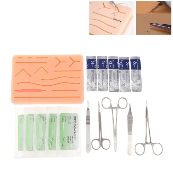 Skin Suture Practice Silikonputesett for treningssett - Perfet