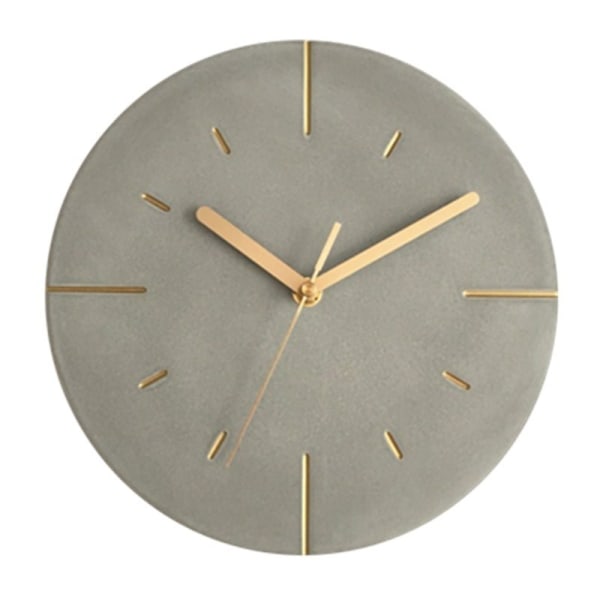 Nordic Industrial-Style Cement Väggklocka Modern Creative Silent Clocks Watch Heminredning Klocka Vardagsrum Reloj Present-Perfet