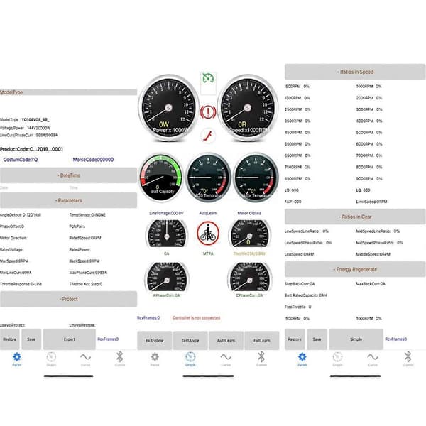 Kompatibel med FarDriver Controller Programmering Bluetooth Adapter BT Modul Kompatibel med ND72240 72260 72360 72680 Mobi-Perfet
