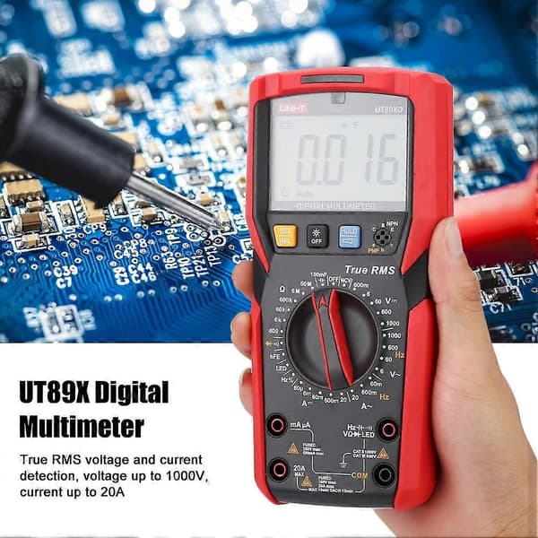 UNi T UT89XD NVC Måling Digitalt Multimeter med Temperaturtesting - Perfekt