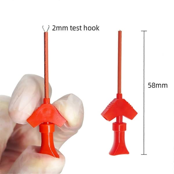 P5003 10st SMD IC Testkrok Clip Mini Grabbers Kompatibel med Jumper Wire-Perfet