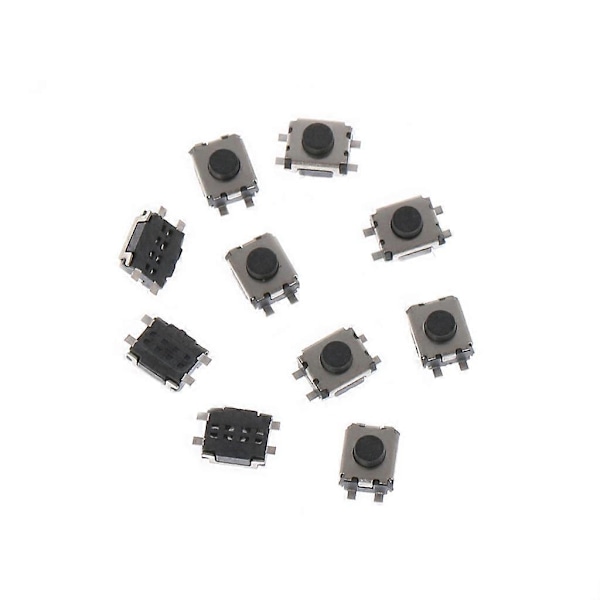 100 st 3x4x2mm 4-pins SMD Mikro Momentan Knappbrytare - Perfekt