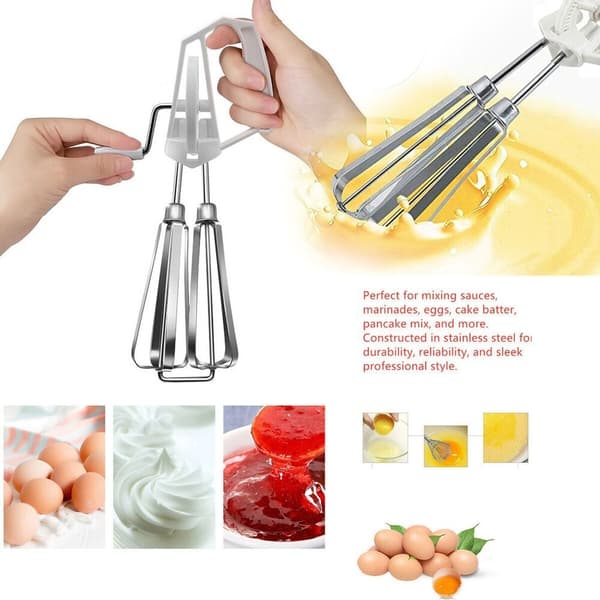 Manuell handvisp äggvisp mixer orange- Perfet Orange