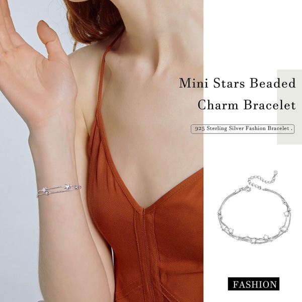 Damarmband Star Chain Armband 925 Layer Armband - Perfet