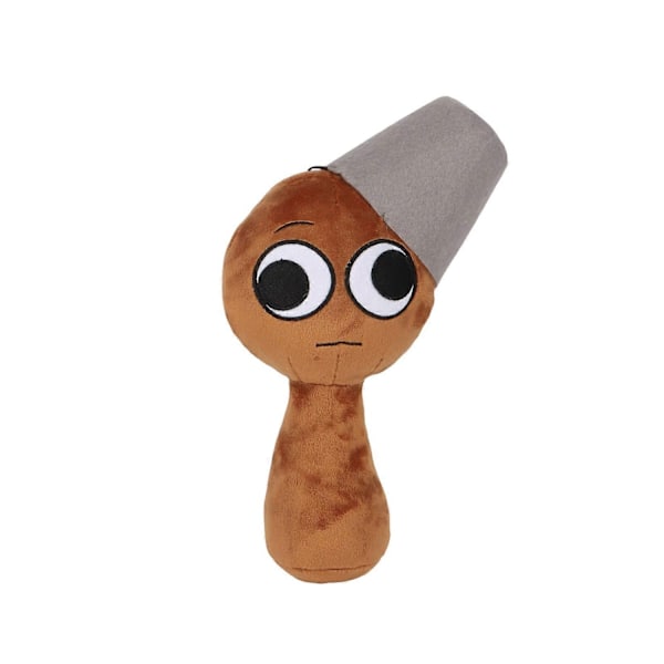 Sprunki Plyschleksaker, Skräckspel Plyschleksaker för Fans, Mjuk Fylld Djur Kudde Figur Docka Jul Födelsedagspresenter för Vuxna Barn-Perfekt Dark Brown
