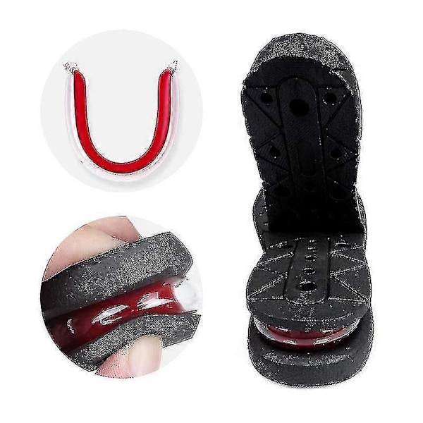 Unisex 3cm, 5cm, 7cm tai 9cm Korkokorotussäädettävät Sisäpohjat (Musta) - Perfet 4 Layer(7.5cm)